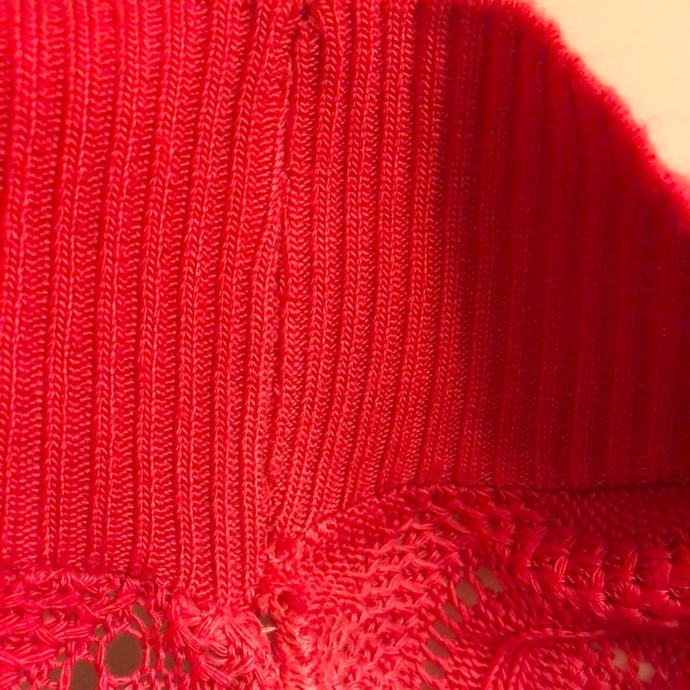 Love Culture Pink Knitted Short Sleeve Top Women’s M/L - Picture 11 of 12